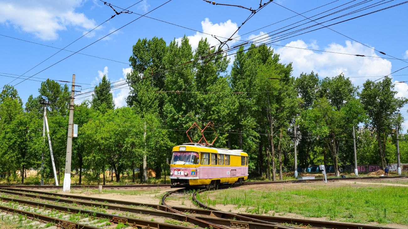 Volgograd, Tatra T3SU (2-door) № 54 Volgograd, Tatra T3SU (2-door) № 54