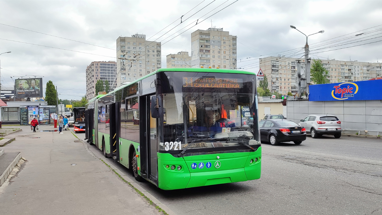 Харьков, ЛАЗ E301D1 № 3221