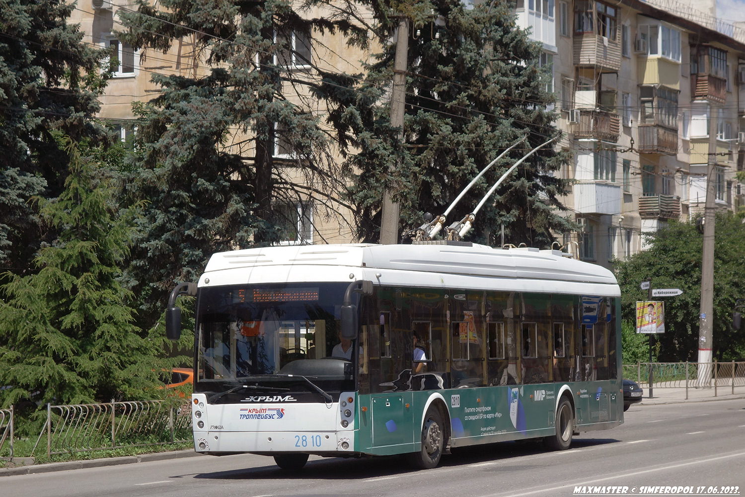 Крымский троллейбус, Тролза-5265.03 «Мегаполис» № 2810 Крымский троллейбус, Тролза-5265.03 «Мегаполис» № 2810