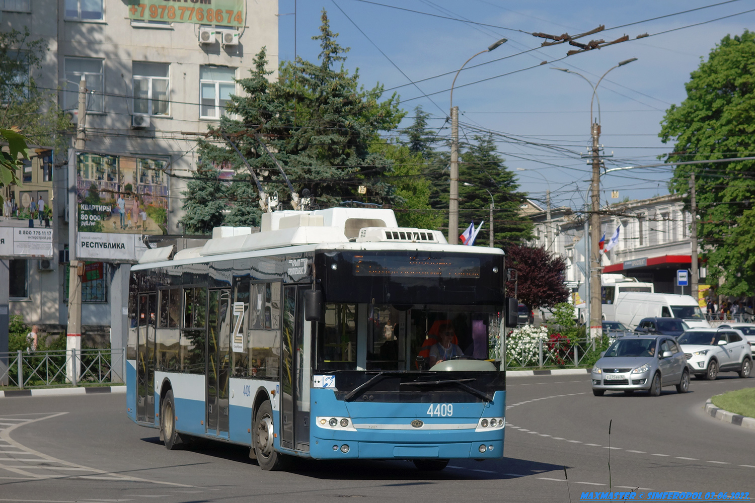 Крымский троллейбус, Богдан Т70115 № 4409