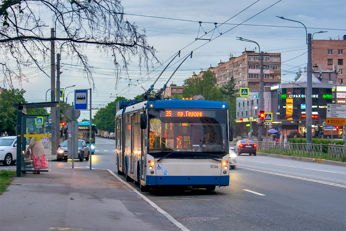 Санкт-Петербург, Тролза-6206.01 «Мегаполис» № 1136