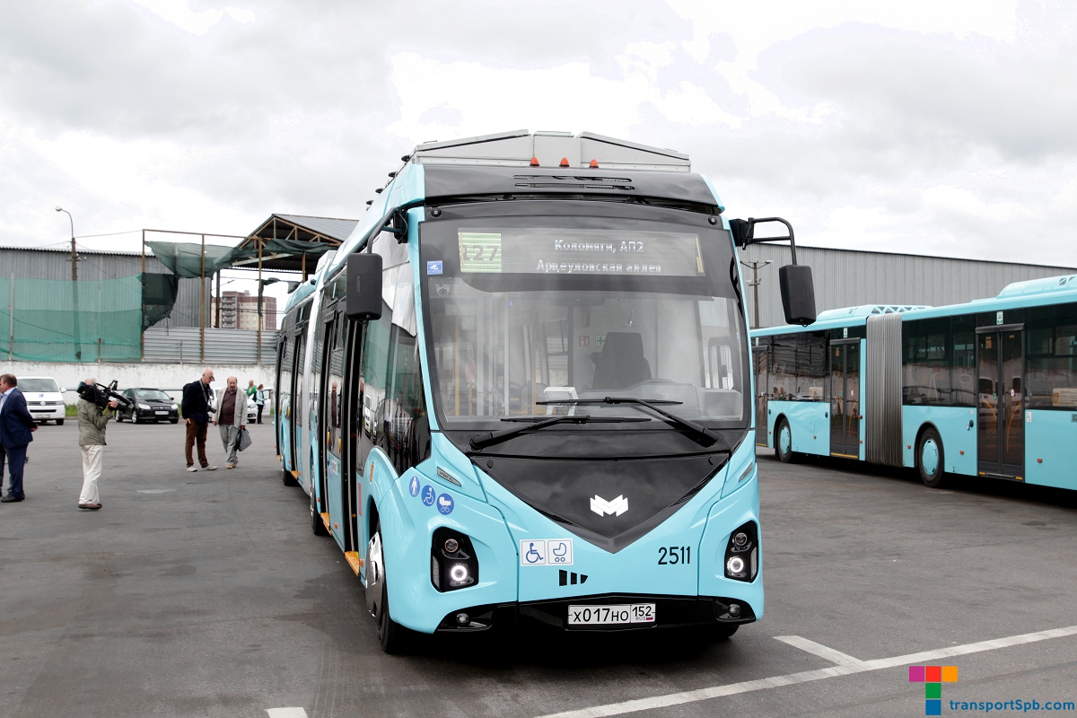 Санкт-Петербург, БКМ E433 Vitovt Max Electro № 2511; Санкт-Петербург — Презентация и первый круг с пассажирами электробуса особо большого класса «BKM Vitovt II Max Electro» — 05.07.2023