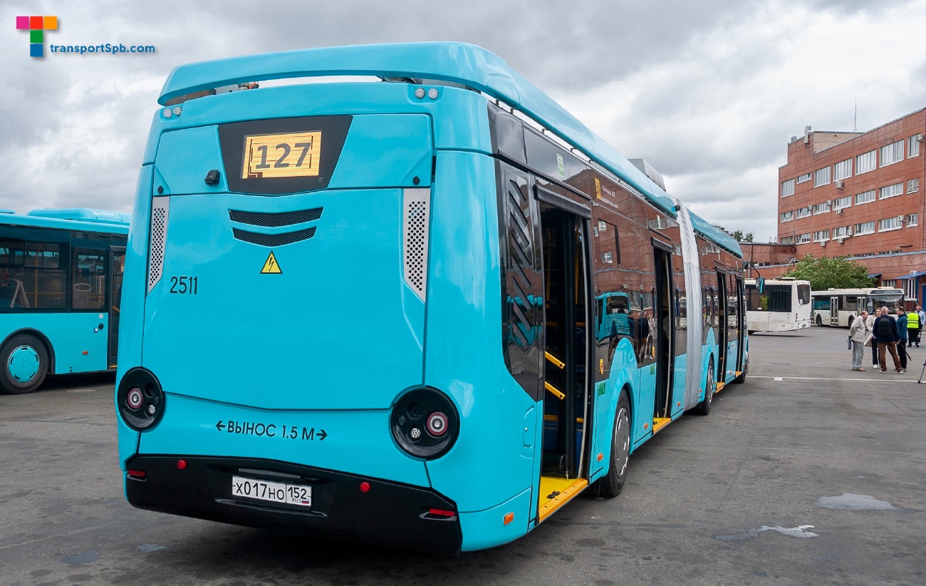 Saint-Petersburg, BKM E433 Vitovt Max Electro č. 2511; Saint-Petersburg — Presentation of a particularly large class electric bus "BKM Vitovt II Max Electro" — 05.07.2023