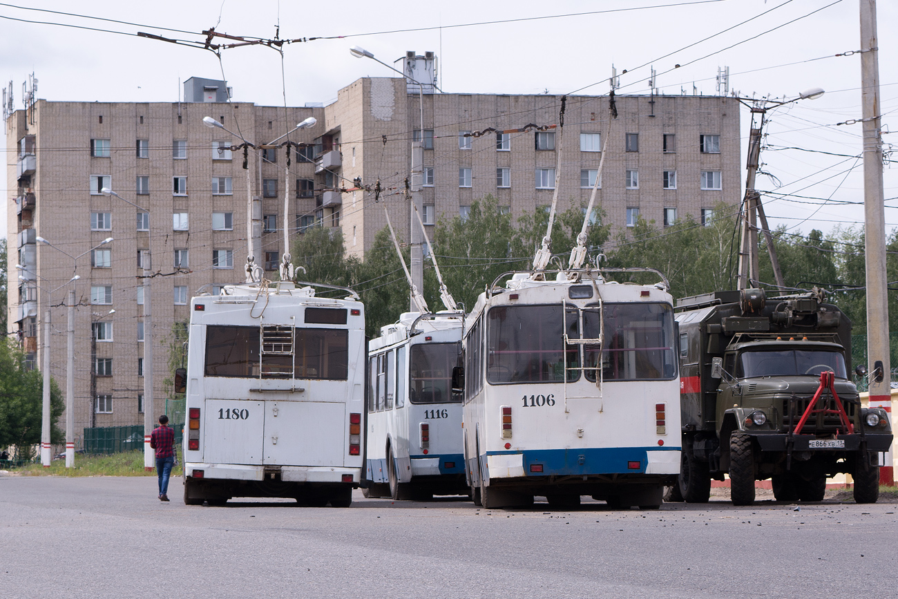 Саранск, Тролза-5275.07 «Оптима» № 1180; Саранск, ЗиУ-682Г-016.02 № 1106