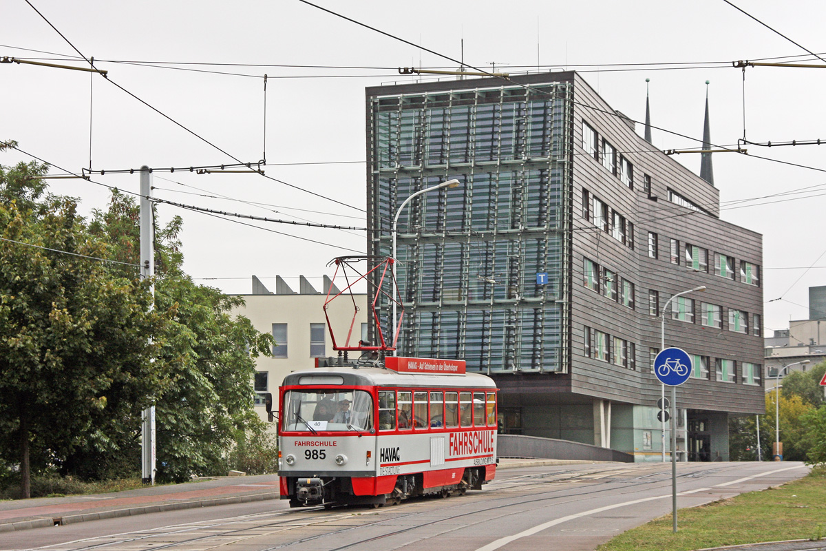 Галле, Tatra T4D № 985; Галле — Anniversary: 40 years of tramcars Tatra T4D in Halle (13.09.2009) • Jubiläum: 40 Jahre Tatra-Wagen in Halle (13.09.2009)