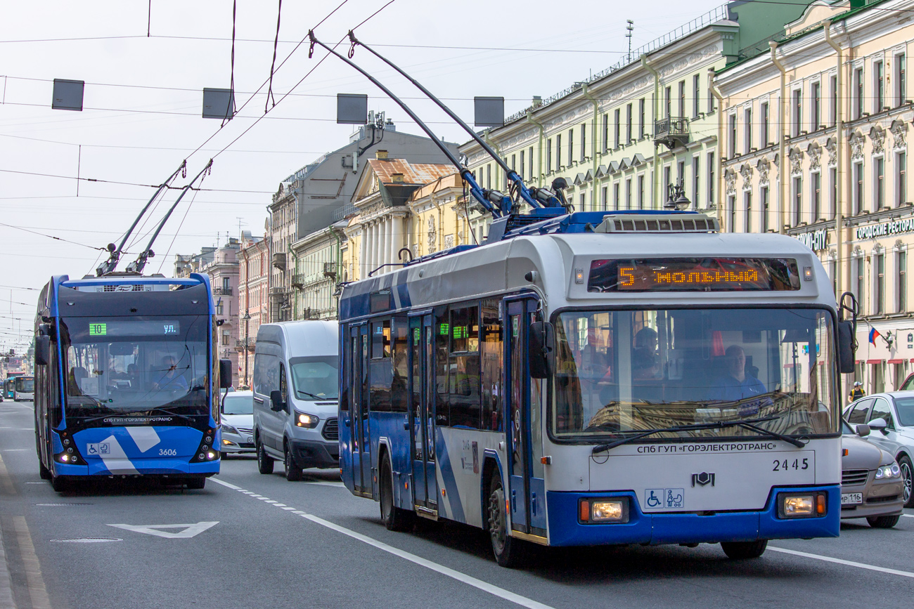 Санкт-Петербург, ВМЗ-5298.01 «Авангард» № 3606; Санкт-Петербург, БКМ 321 № 2445