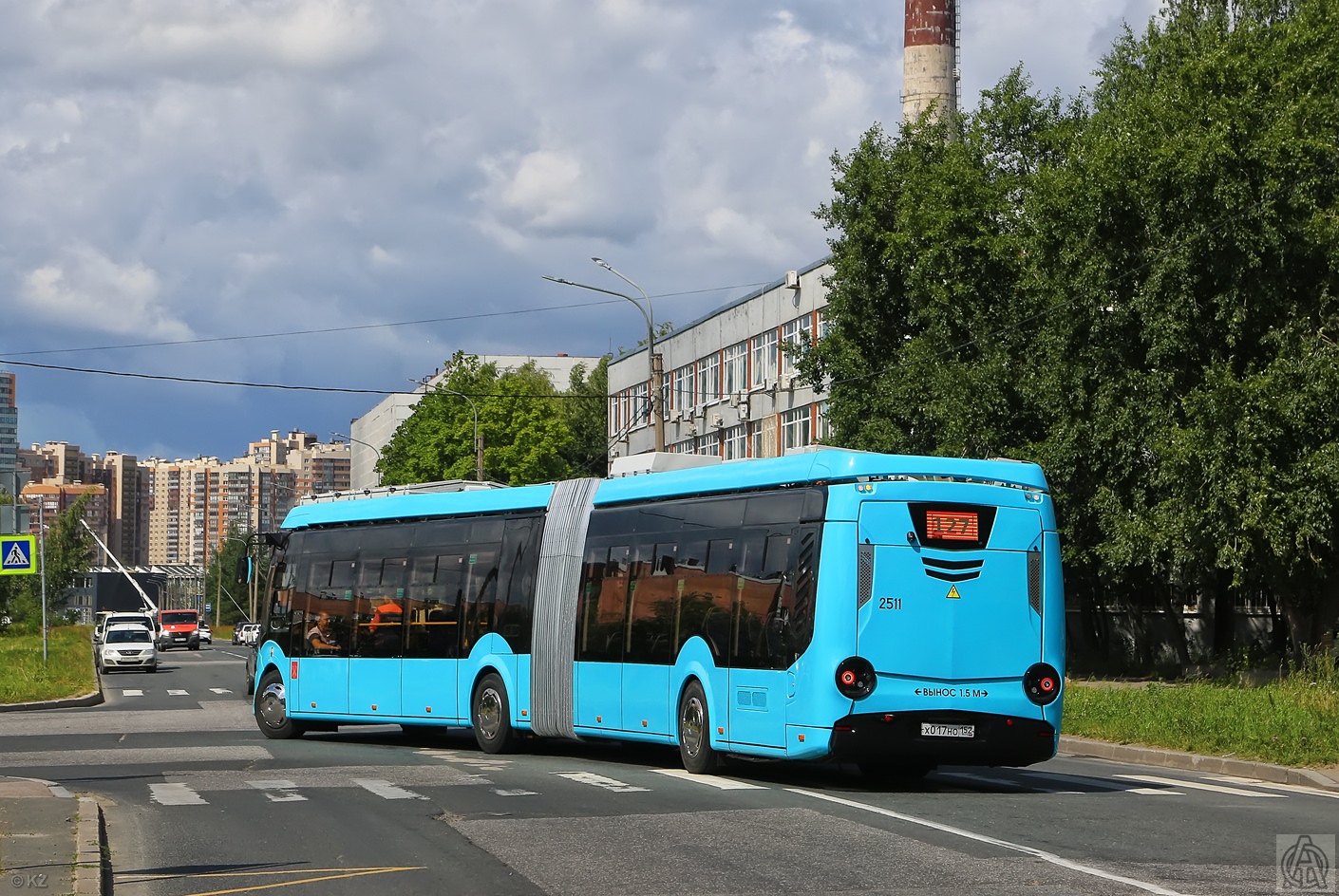 Sankt-Peterburg, BKM E433 Vitovt Max Electro № 2511; Sankt-Peterburg — Presentation of a particularly large class electric bus "BKM Vitovt II Max Electro" — 05.07.2023