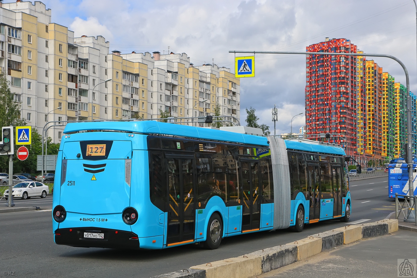 Санкт-Петербург, БКМ E433 Vitovt Max Electro № 2511; Санкт-Петербург — Презентация и первый круг с пассажирами электробуса особо большого класса «BKM Vitovt II Max Electro» — 05.07.2023