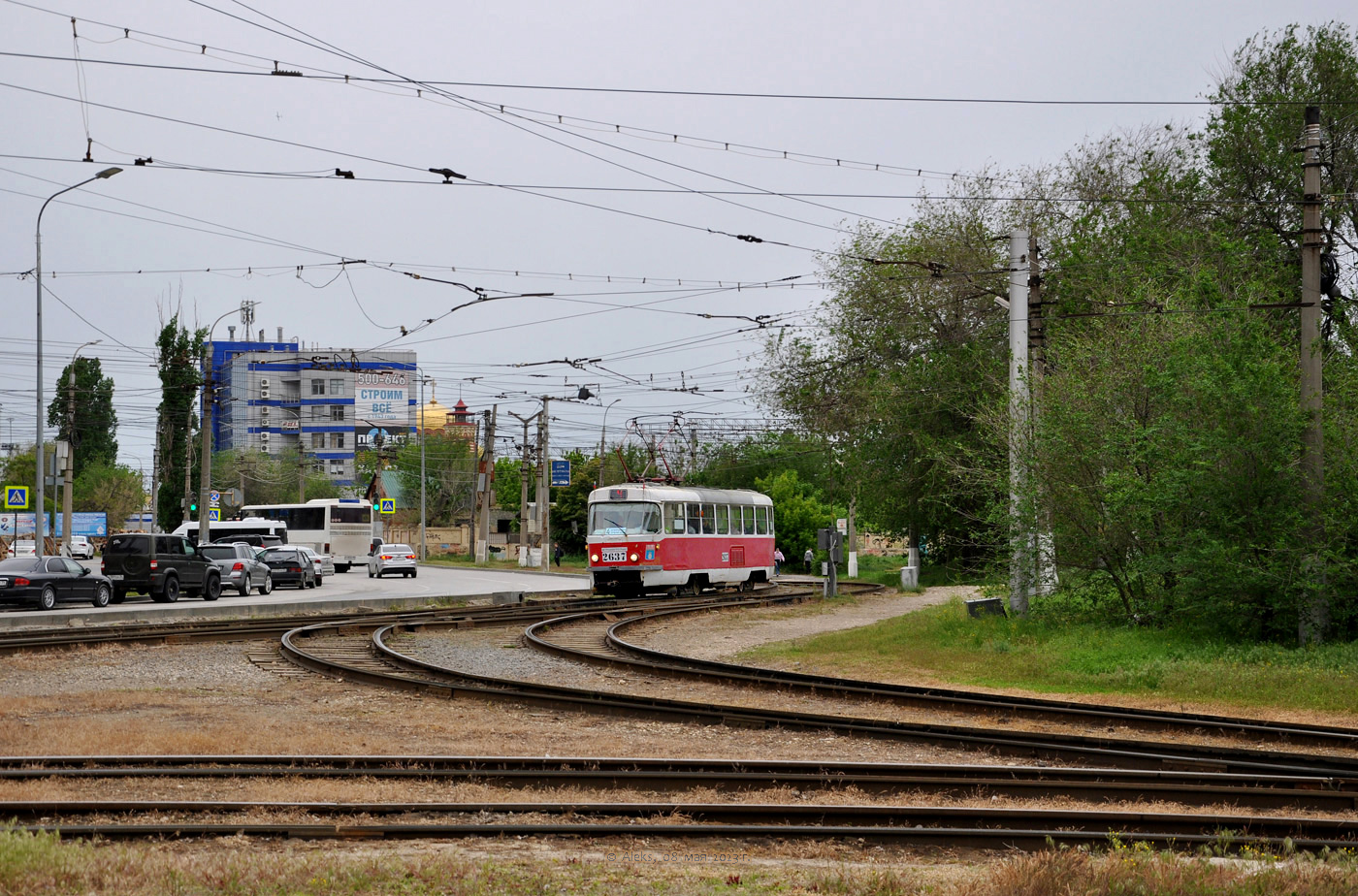 Волгоград, Tatra T3SU (двухдверная) № 2637
