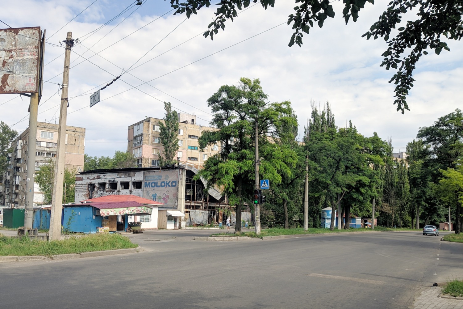 Донецк — Инфраструктура ГЭТ; Донецк — Повреждения от военных действий; Донецк — Разные троллейбусные фотографии