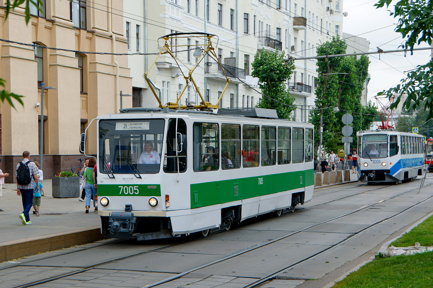 Москва, Tatra T7B5 № 7005; Москва — День Московского транспорта 8 июля 2023