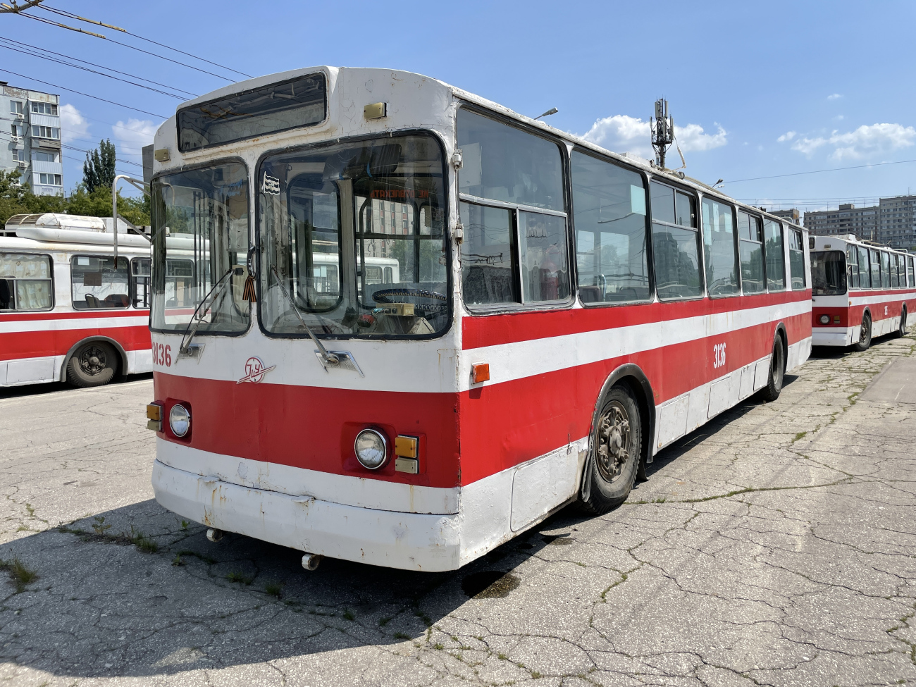 Самара, ЗиУ-682В-012 [В0А] № 3136; Самара — Троллейбусное депо № 3