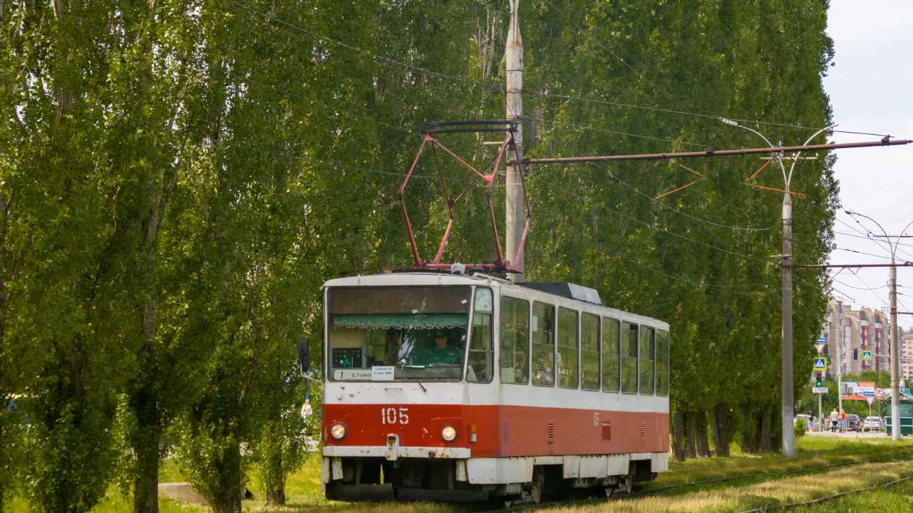 Липецк, Tatra T6B5SU № 105