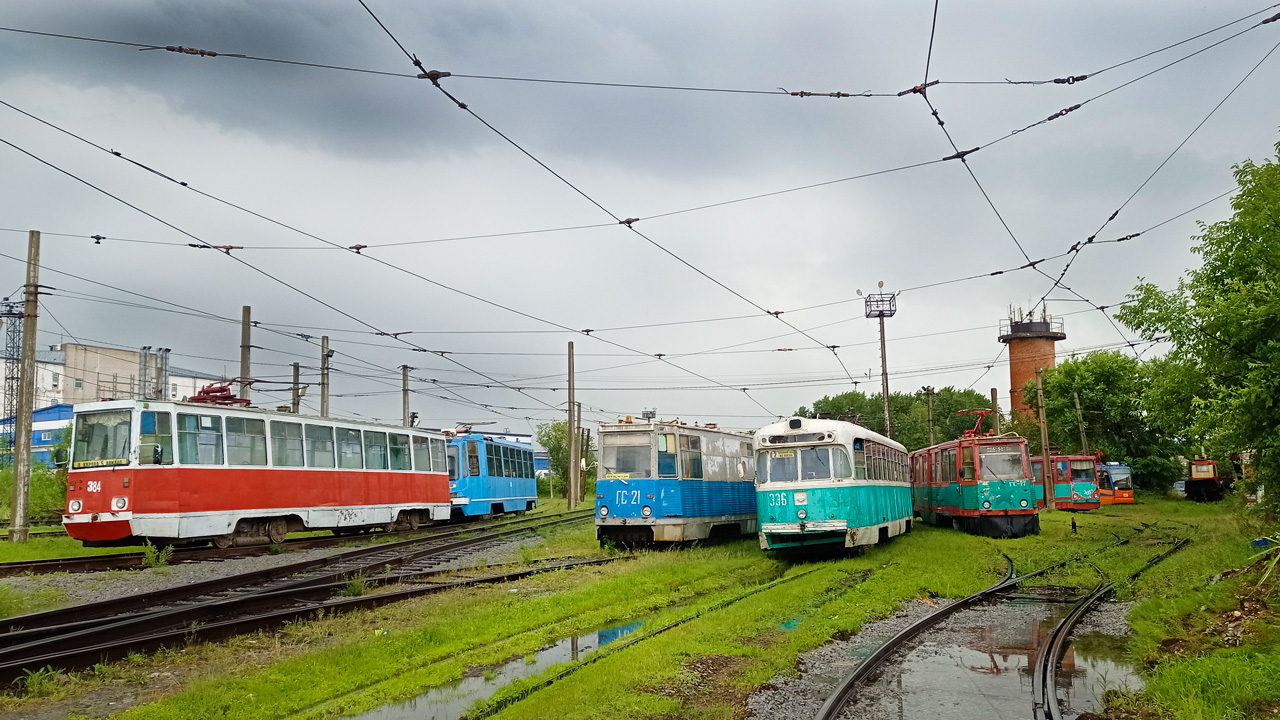 Хабаровск, 71-605А № 384; Хабаровск, РВЗ-6М2 № 336
