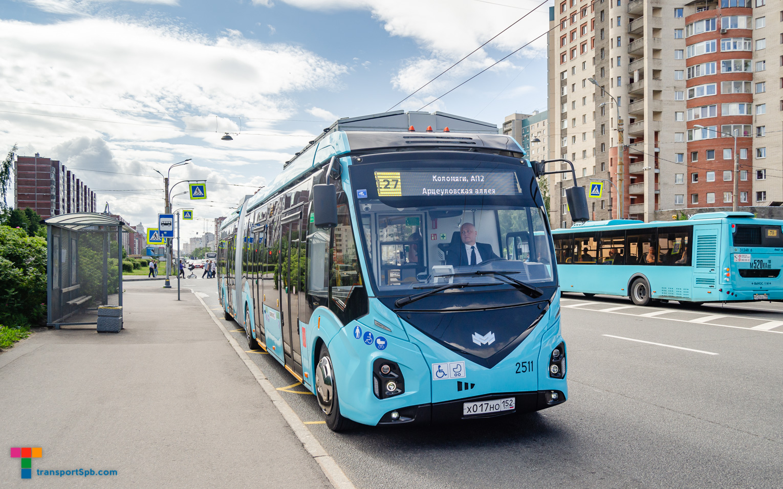 Saint-Pétersbourg, BKM E433 Vitovt Max Electro N°. 2511; Saint-Pétersbourg — Presentation of a particularly large class electric bus "BKM Vitovt II Max Electro" — 05.07.2023