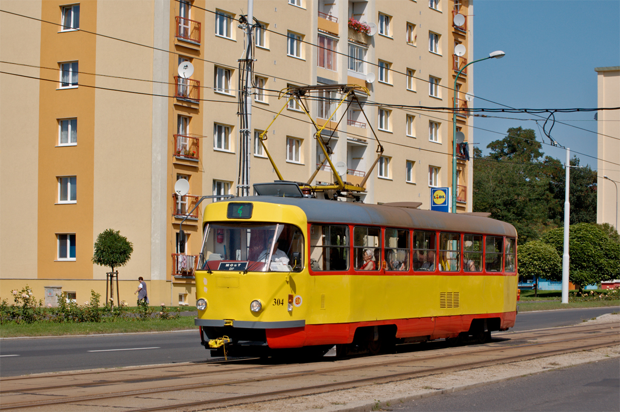 Most ― Litvínov, Tatra T3M.3 Nr 304 Most ― Litvínov, Tatra T3M.3 Nr 304