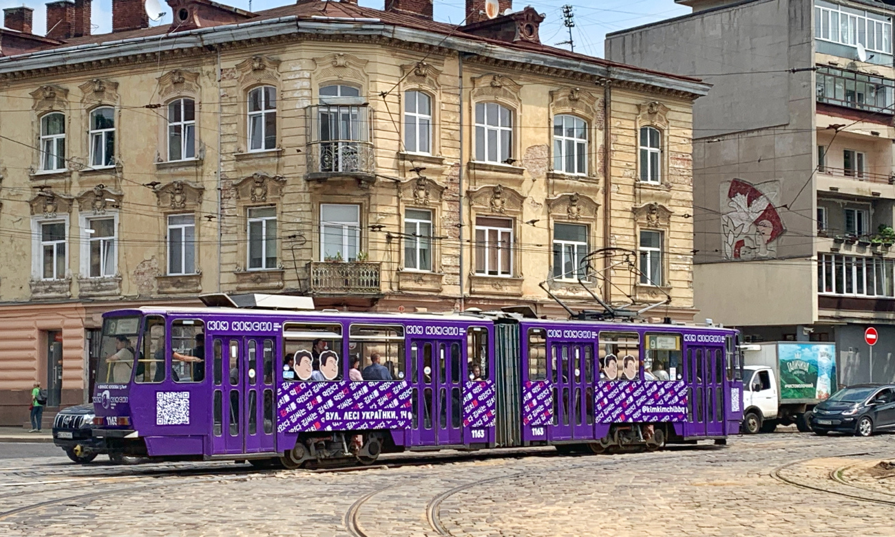 Львов, Tatra KT4D № 1163