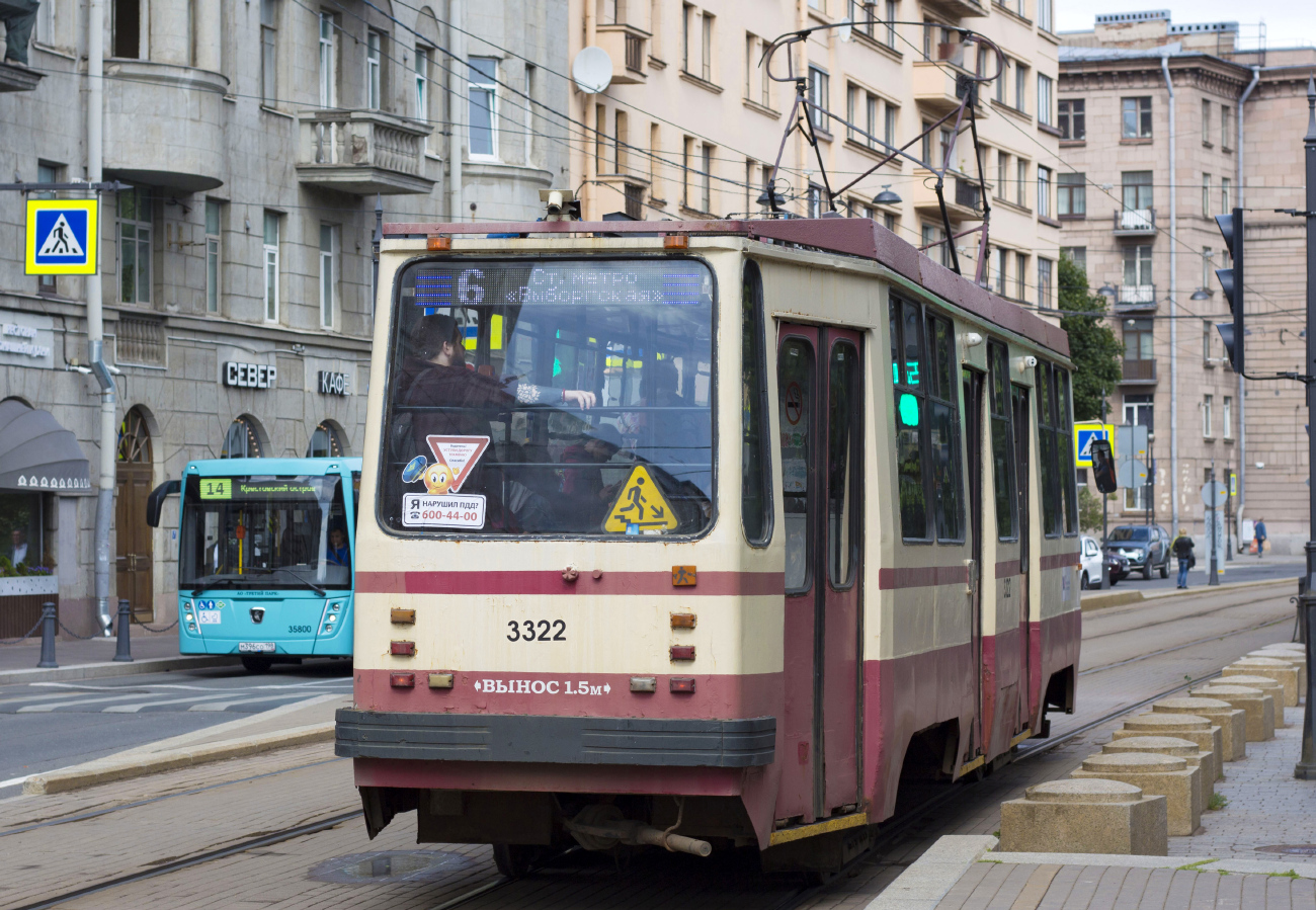 Санкт-Петербург, 71-134К (ЛМ-99К) № 3322