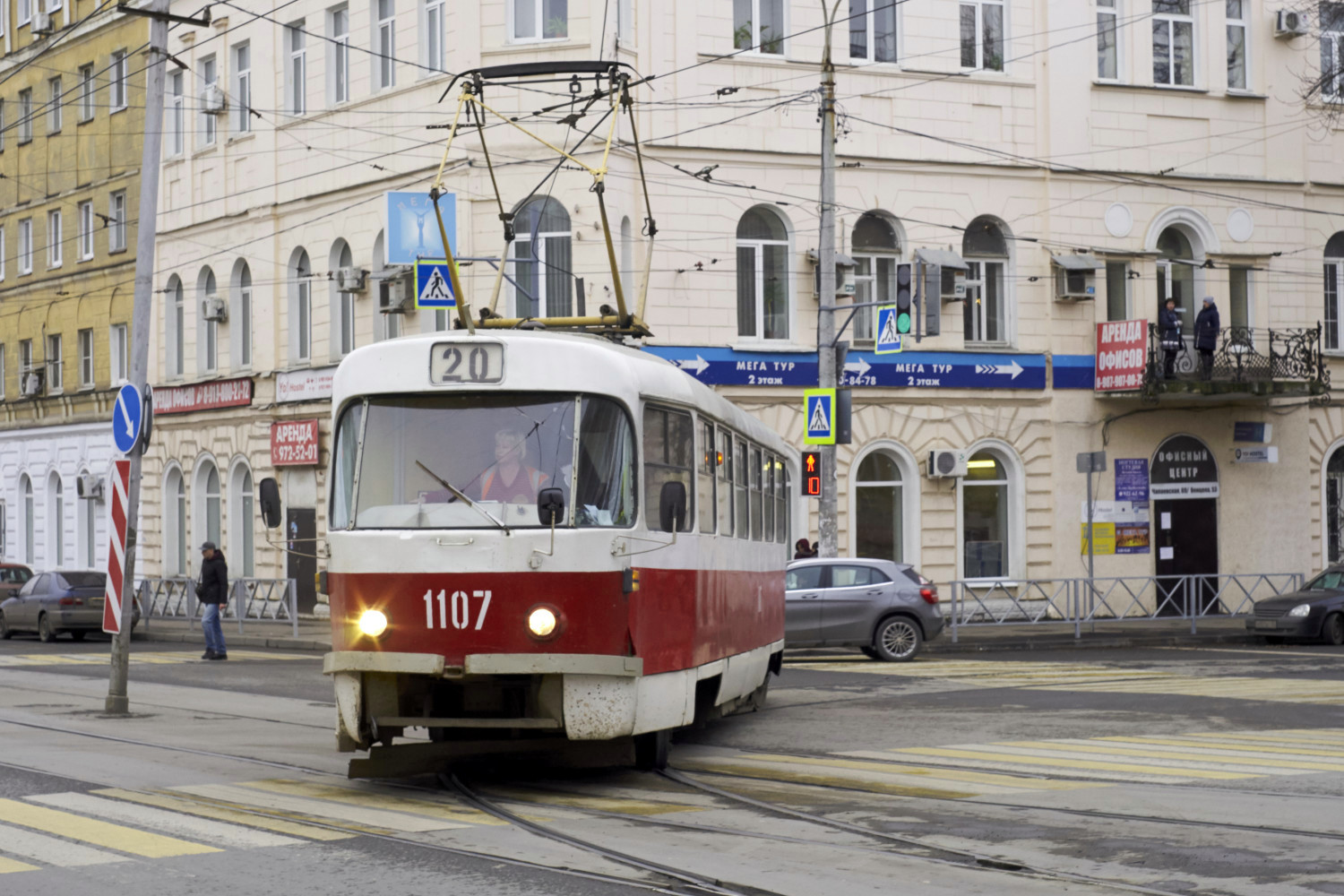 Самара, Tatra T3SU (двухдверная) № 1107