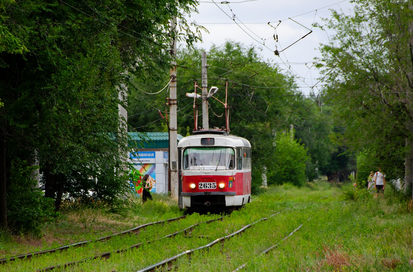 Волгоград, Tatra T3SU (двухдверная) № 2635