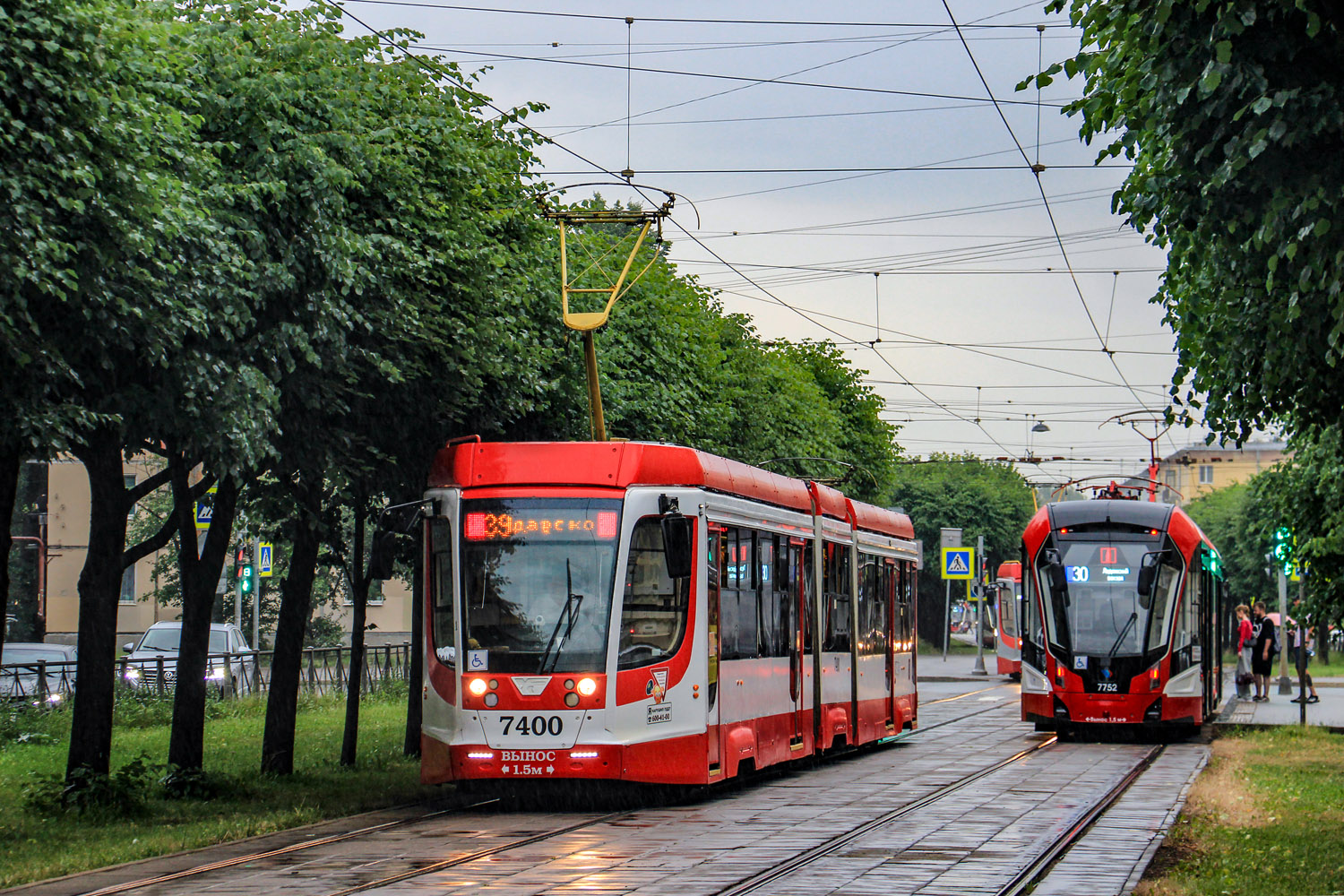 Saint-Petersburg, 71-631-02 # 7400; Saint-Petersburg, 71-932 “Nevskiy” # 7752 Saint-Petersburg, 71-631-02 # 7400; Saint-Petersburg, 71-932 “Nevskiy” # 7752