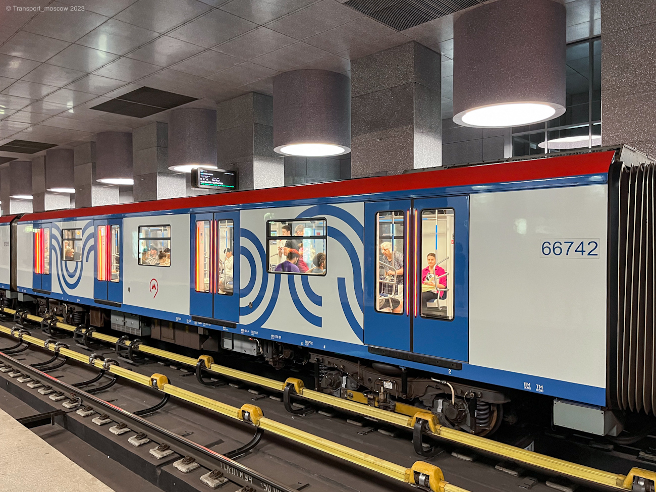 Москва, 81-766.4 «Москва 2019» № 66742; Москва — Парад поездов ко дню Московского транспорта 8 — 9 июля 2023