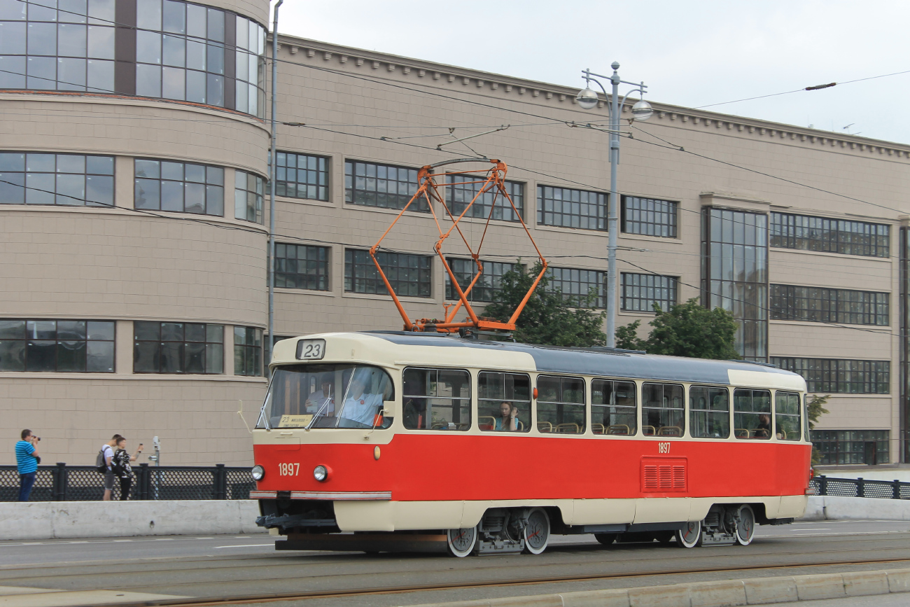 Moscow, Tatra T3SU (2-door) # 1897; Moscow — Moscow Transport Day on July 8, 2023