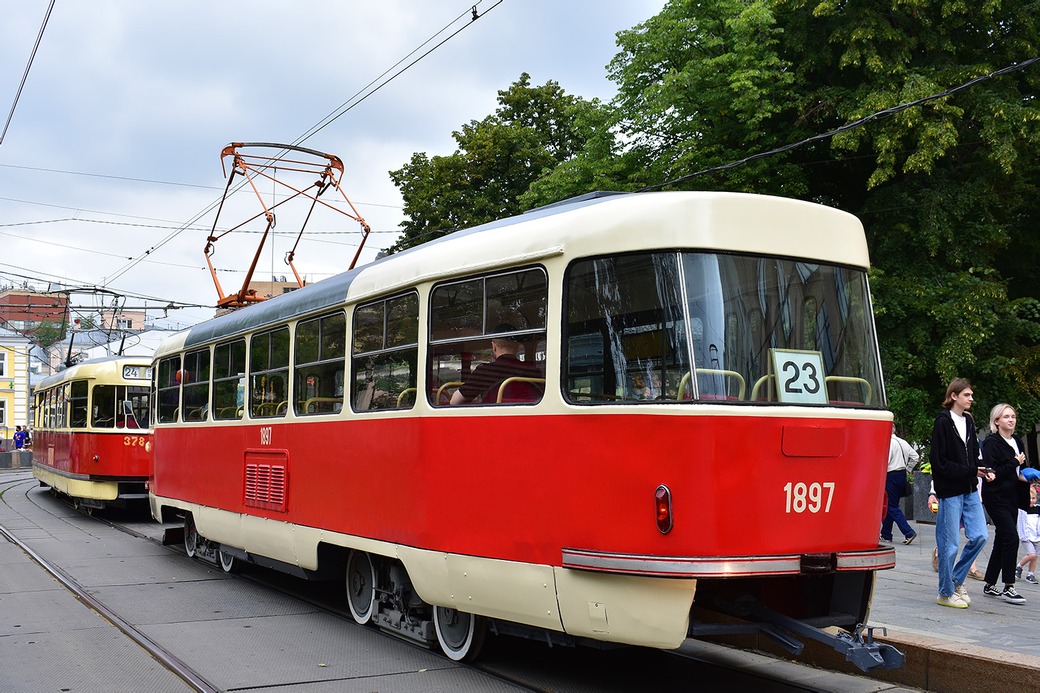 Moscow, Tatra T3SU (2-door) # 1897; Moscow — Moscow Transport Day on July 8, 2023
