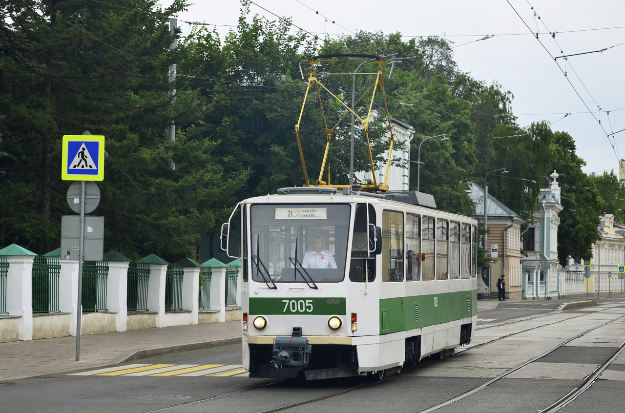 Москва, Tatra T7B5 № 7005; Москва — День Московского транспорта 8 июля 2023