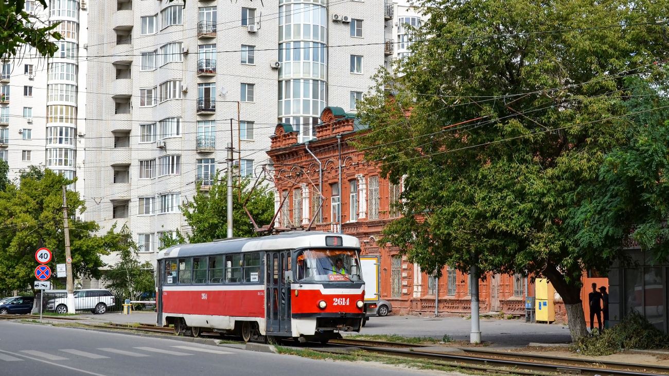 Волгоград, Tatra T3SU (двухдверная) № 2614