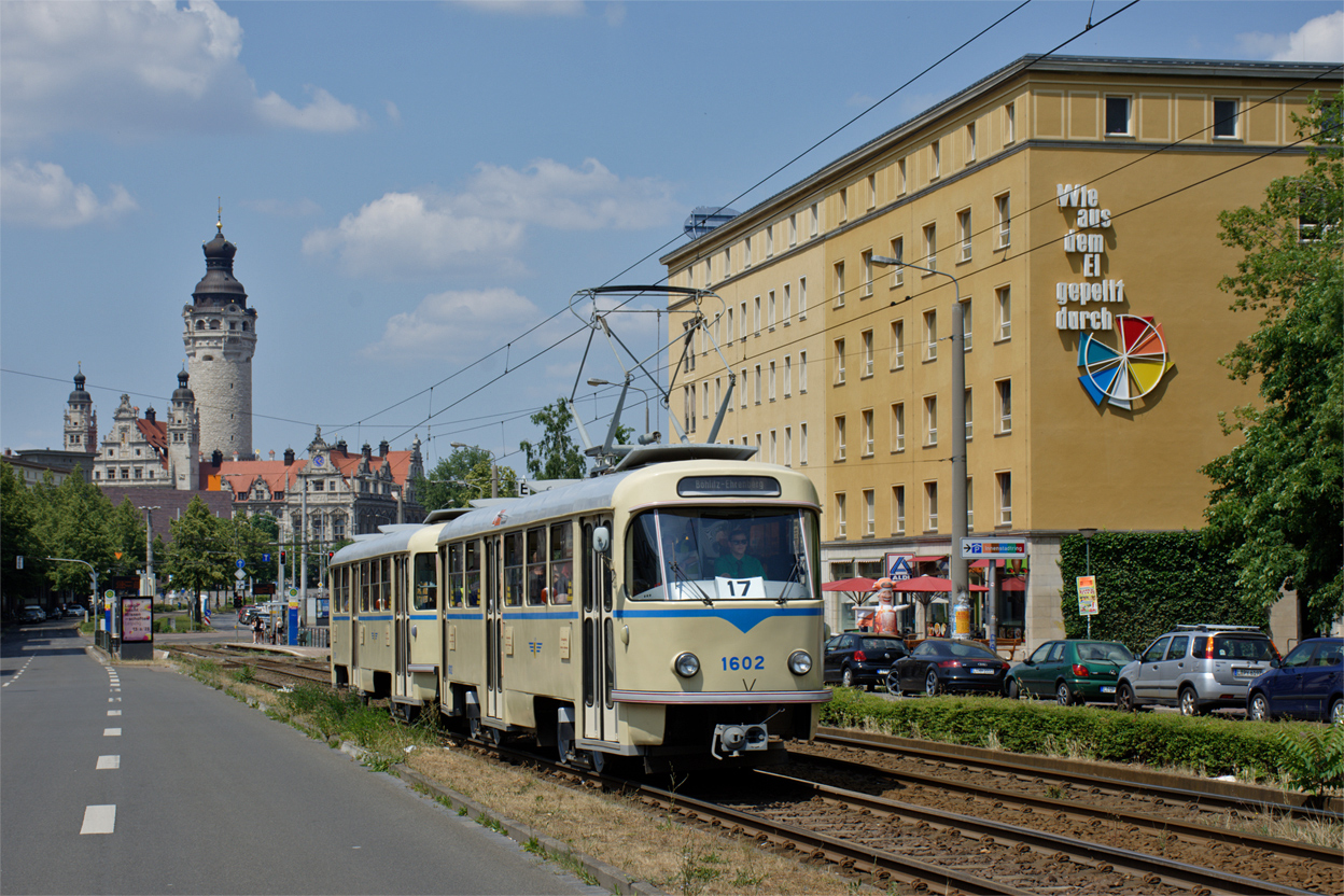 Leipzig, Tatra T4D Br. 1602; Leipzig — Museumssaison 2023 — Ausstellung und Rundfahrten mit historischen Fahrzeugen