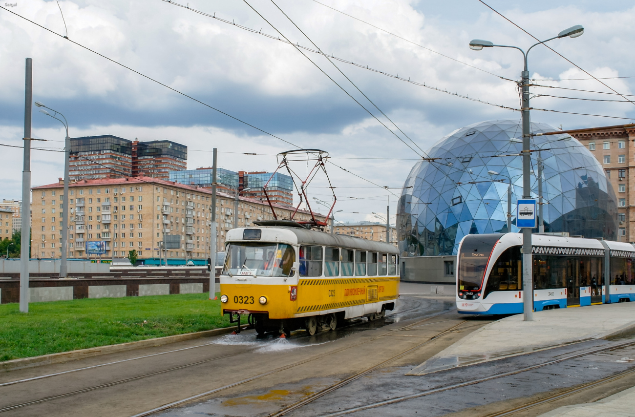 Москва, Tatra T3SU № 0323