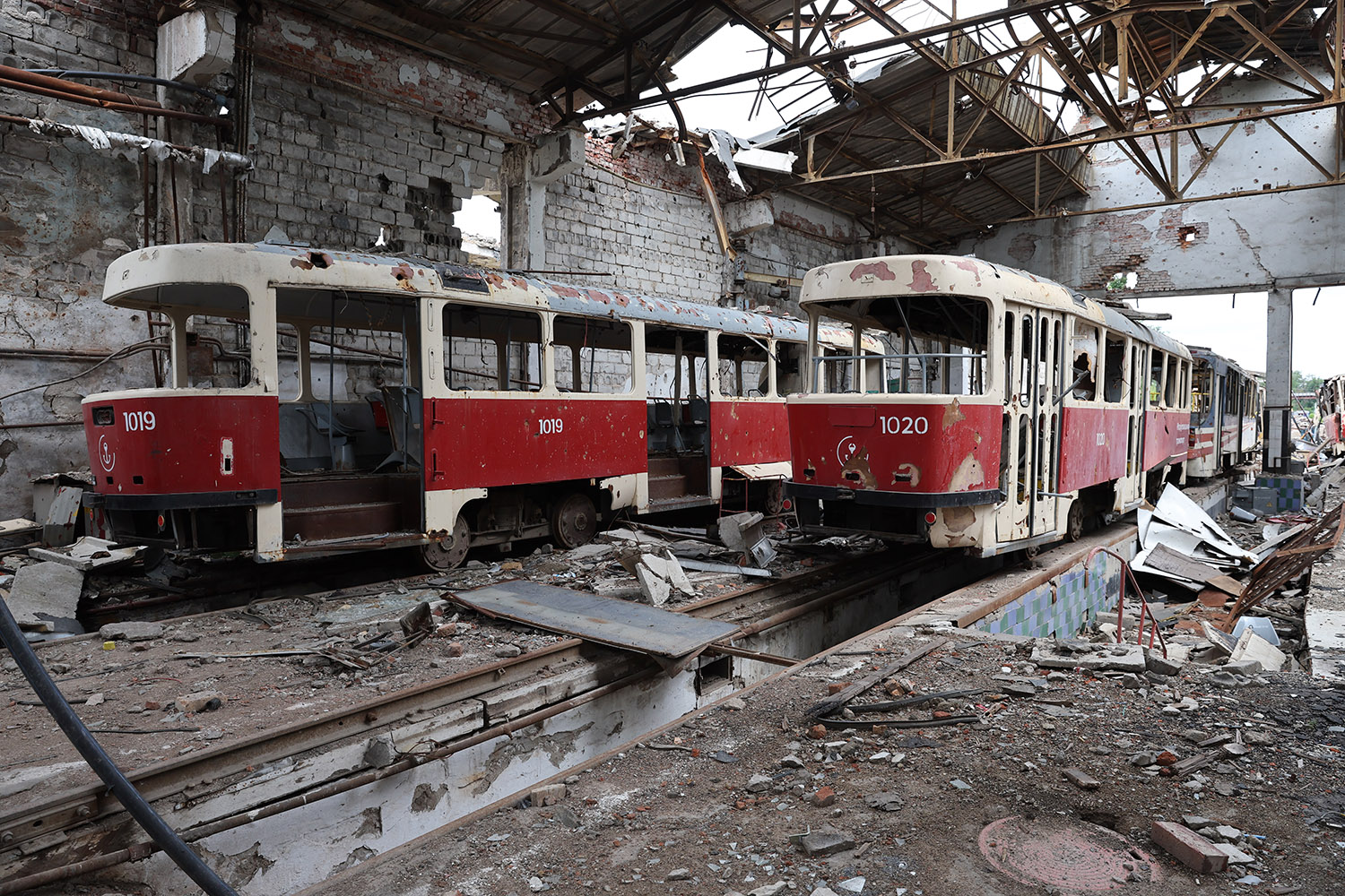 Мариуполь, Tatra T3SUCS № 1020; Мариуполь — Последствия боевых действий 24.02.2022—20.05.2022