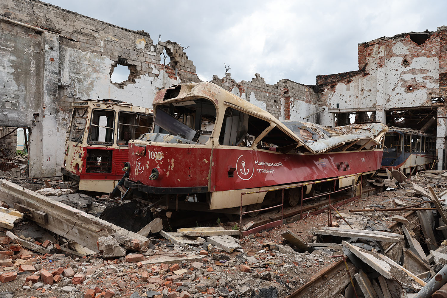 Мариуполь, Tatra T3SUCS № 1016; Мариуполь — Последствия боевых действий 24.02.2022—20.05.2022