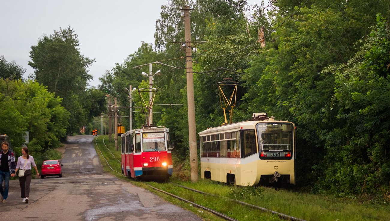 Томск, 71-605 (КТМ-5М3) № 296; Томск, 71-619КТ № 334