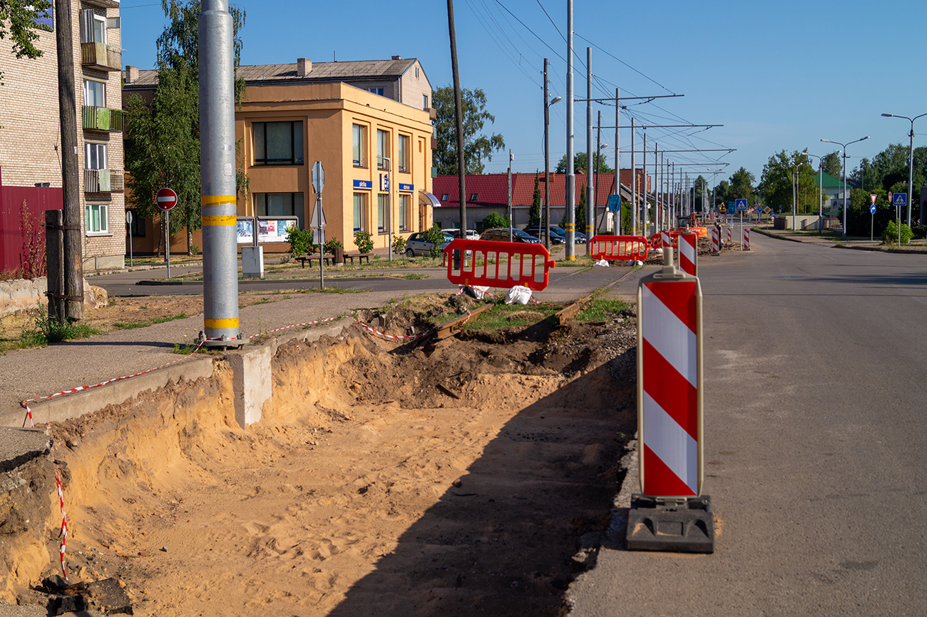 Даугавпилс — Реконструкция трамвайной линии до хлебокомбината