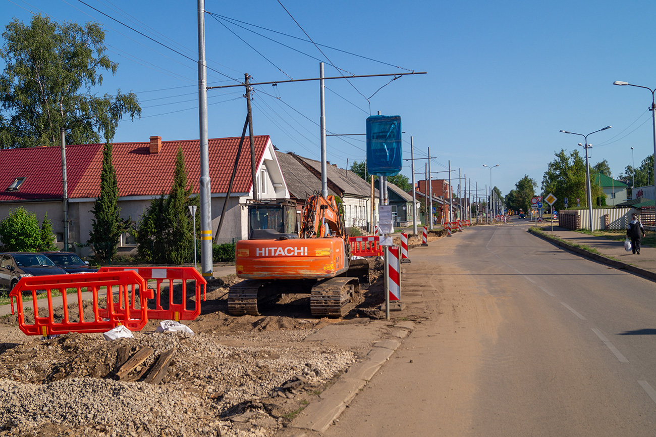 Даугавпилс — Реконструкция трамвайной линии до хлебокомбината