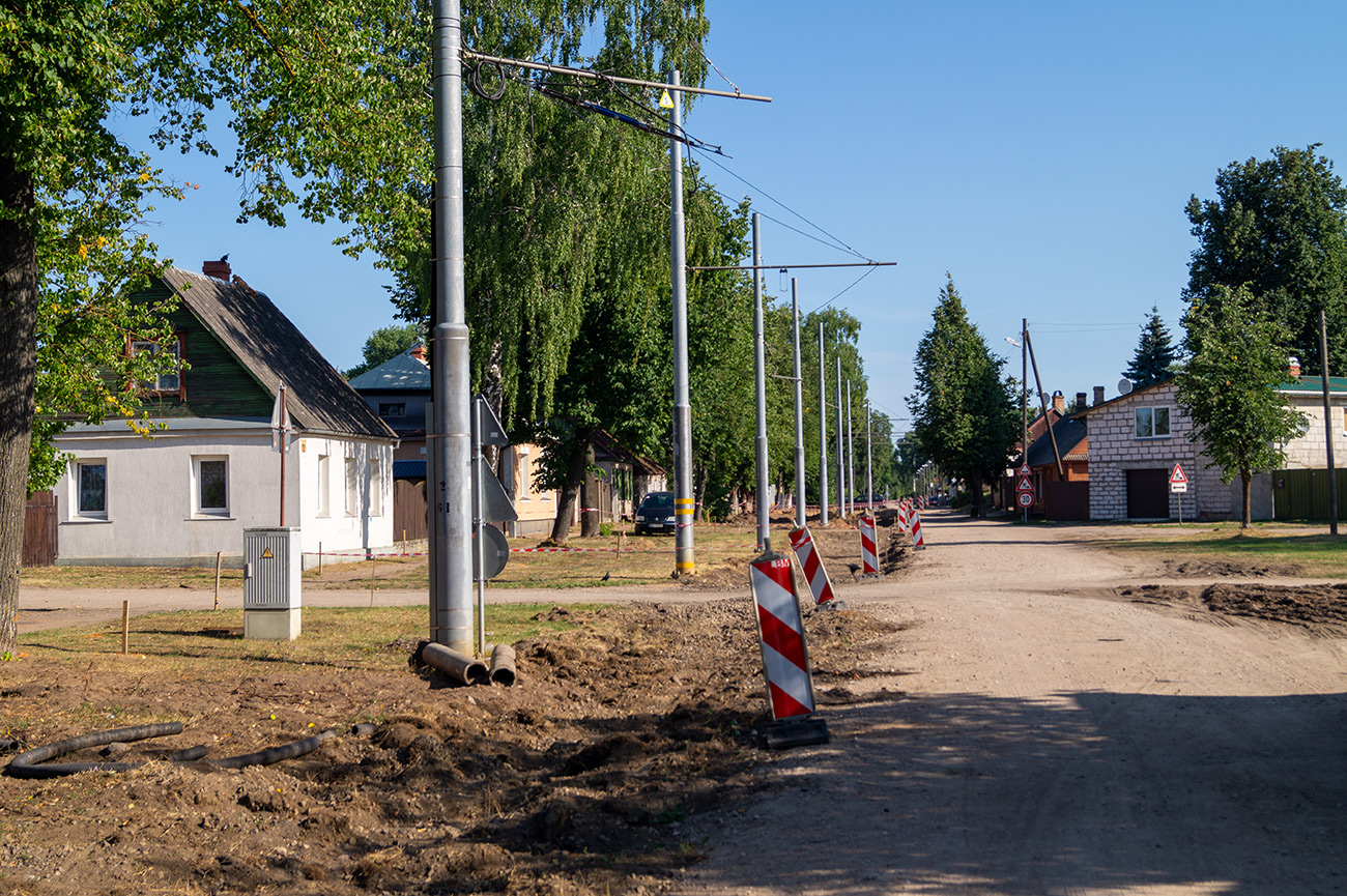 Daugpilis — Reconstruction of tram line to the Bread Factory