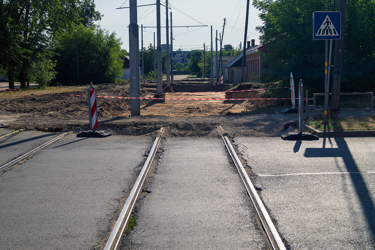Даугавпилс — Реконструкция трамвайной линии до хлебокомбината