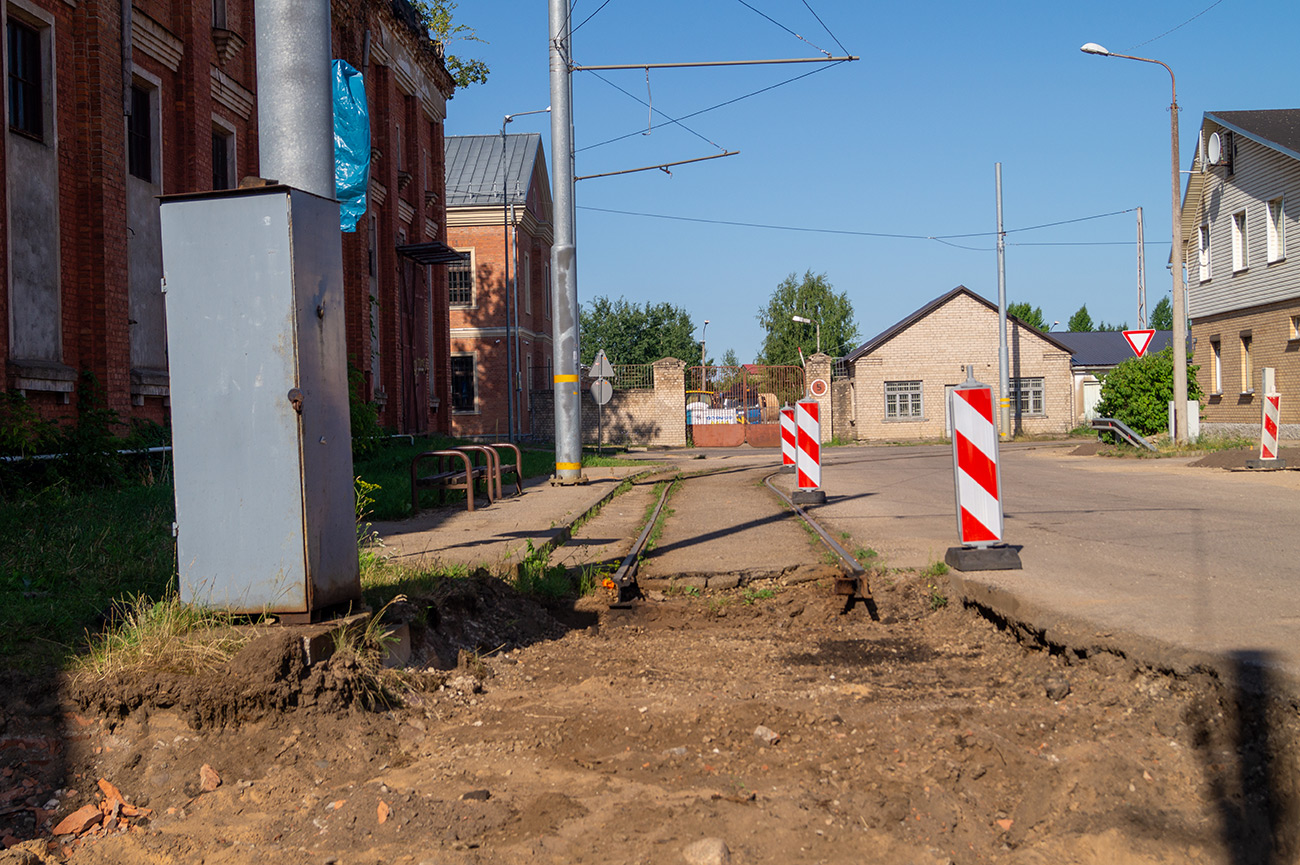 Даугавпилс — Реконструкция трамвайной линии до хлебокомбината