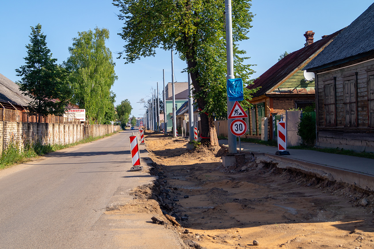 Даугавпилс — Реконструкция трамвайной линии до хлебокомбината