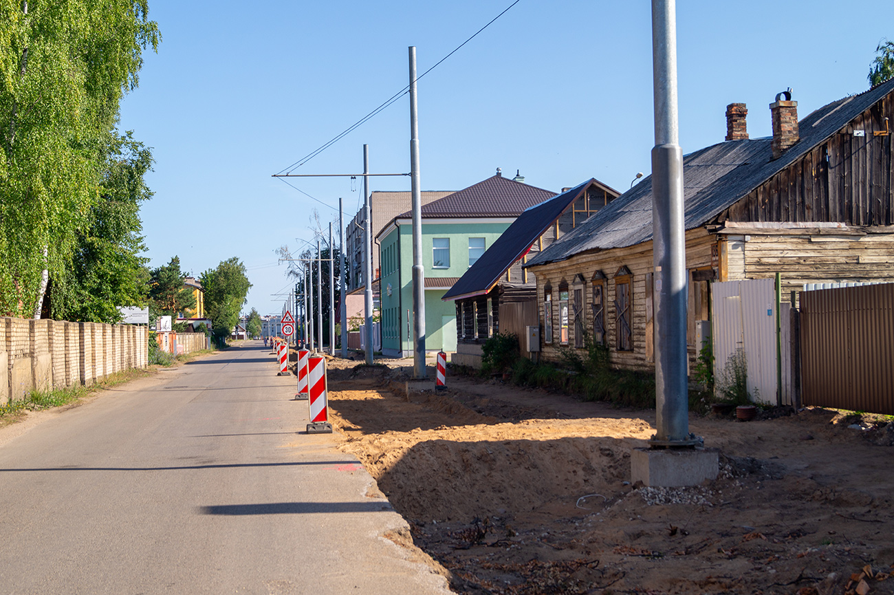 Даугавпилс — Реконструкция трамвайной линии до хлебокомбината