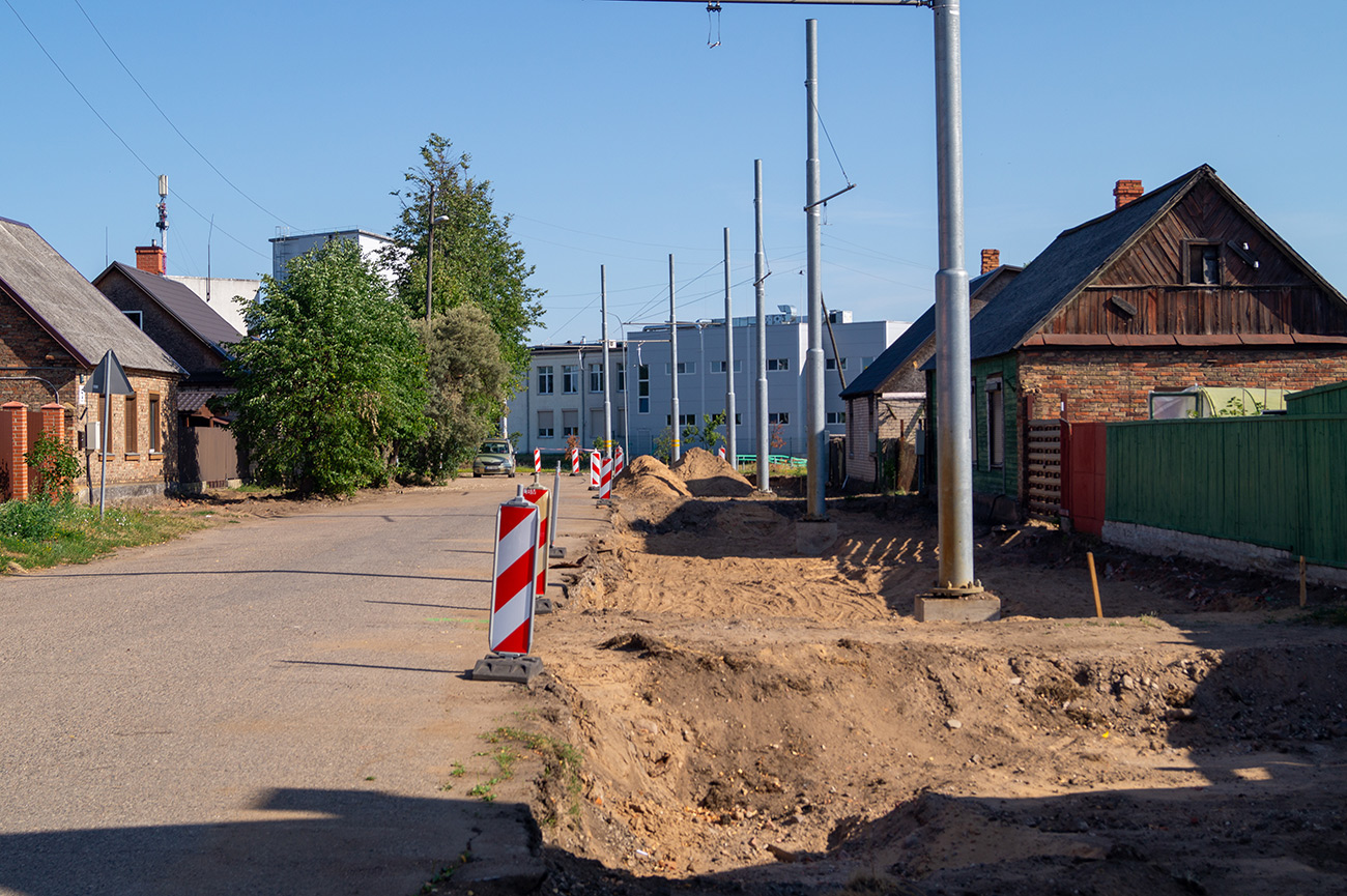 Даугавпилс — Реконструкция трамвайной линии до хлебокомбината