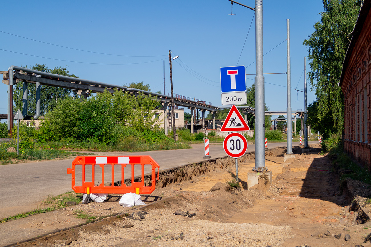 Даугавпилс — Реконструкция трамвайной линии до хлебокомбината