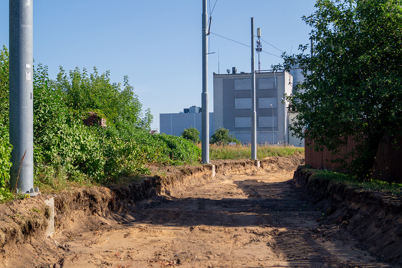 Даугавпилс — Реконструкция трамвайной линии до хлебокомбината