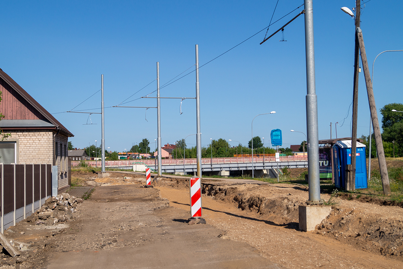 Даугавпилс — Реконструкция трамвайной линии до хлебокомбината