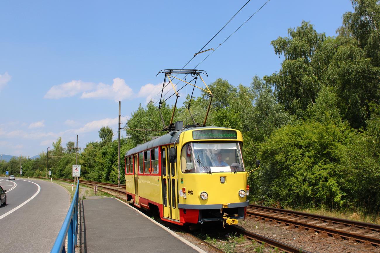 Мост ― Литвинов, Tatra T3M.3 № 308