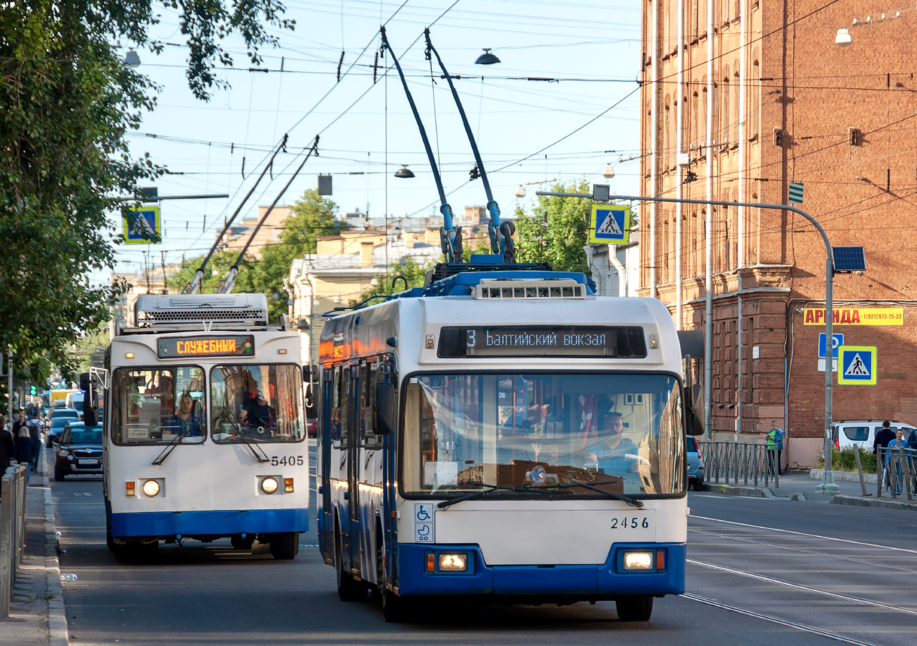 Санкт-Петербург, МТрЗ-6223-0000010 № 5405; Санкт-Петербург, БКМ 321 № 2456