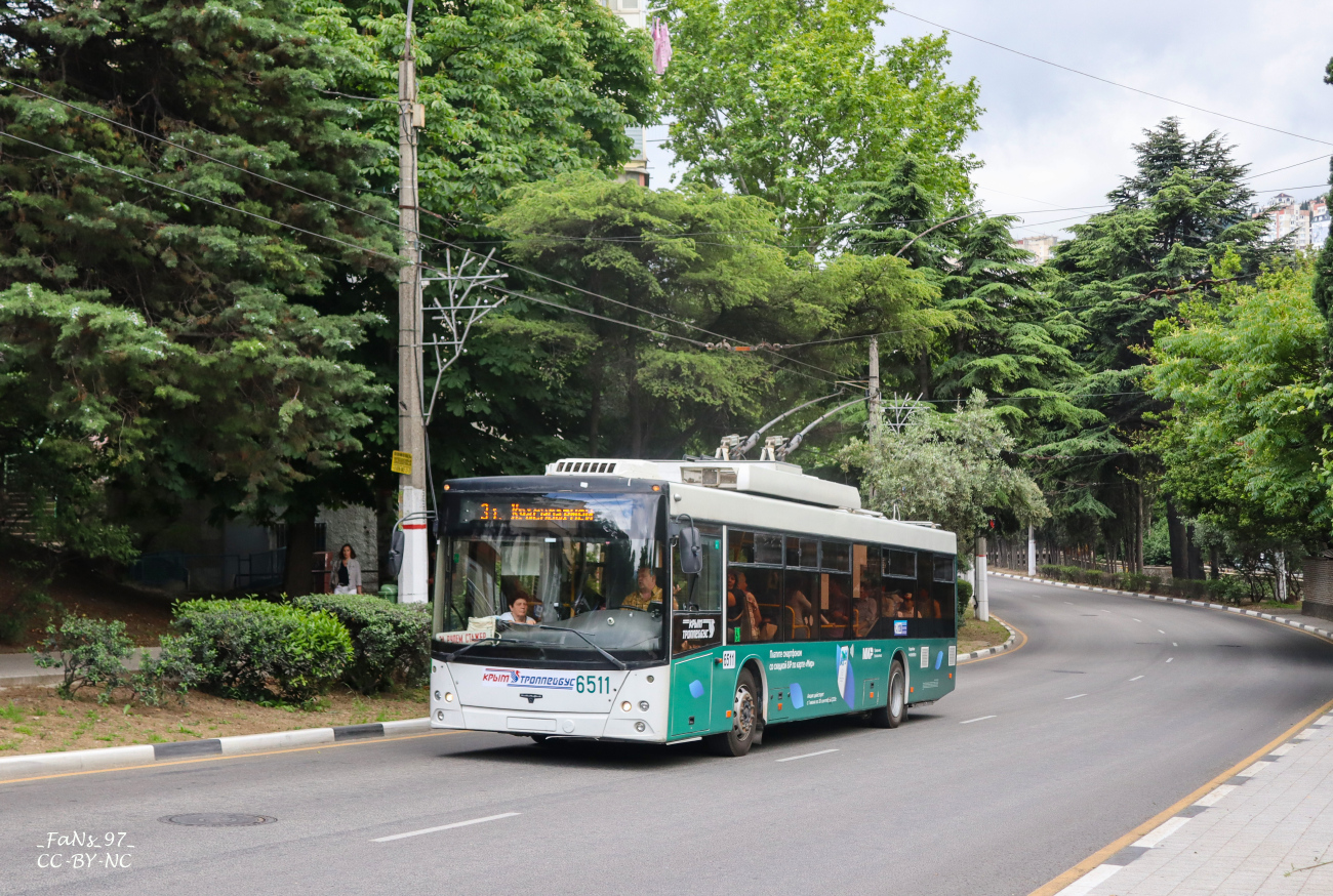 Крымский троллейбус, СВАРЗ-МАЗ-6275 № 6511