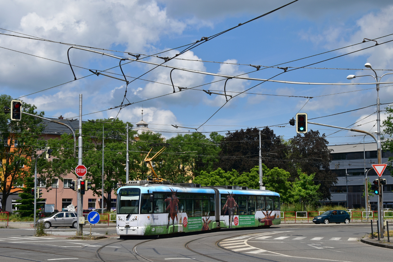 Острава, Vario LF2+ № 1411 Острава, Vario LF2+ № 1411